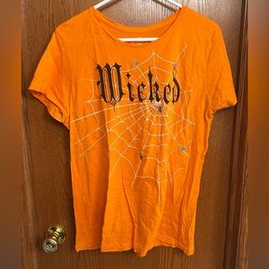 Wicked Orange Halloween Tshirt Size XL
